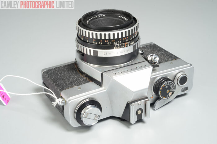 Praktica TTL w/ 50mm f2.8 Zeiss Tessar Not Fully Working. Graded: AS-IS [#11644] - Image 6