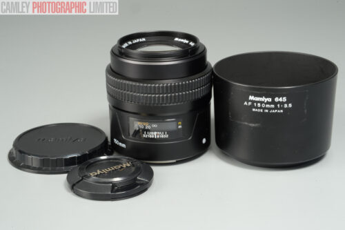 Mamiya 645 Medium Format AF 150mm f3.5 Lens. Graded: EXC+ [#11837]