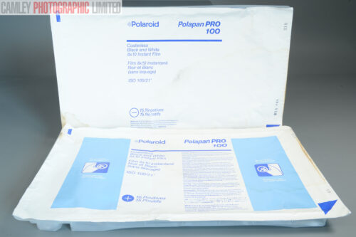Polaroid 8x10 Polapan Pro 100: 7 -ve & 10 +ve Frames. Graded: AS-IS [#7040]