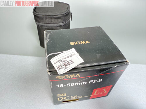 Sigma 18-50mm f2.8 Zoom Lens for Nikon AF. Boxed. Graded: EXC [#20043]