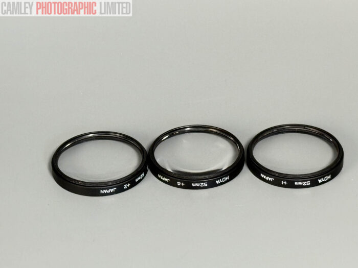 Hoya Closeup Fiters 52mm. Set of 3 & case: +1 +2 +4. Graded: EXC+ [#20037] - Image 3