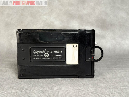 Rare Graflex Grafmatic Large Format 4x5 Film Holder. Graded: EXC [#20145]