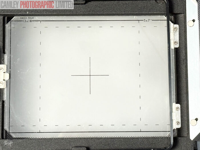 Sinar 5x7 Frame Bellows and Viewing Screen/Glass. Graded: EXC+ [#20122] - Image 3