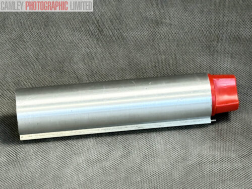Sinar Monorail Extension Rail - 6 inches. Chrome (421.11). Graded: EXC [#20116]
