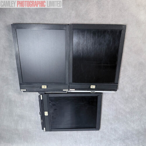 Set of three 8x10 DD Cut Film Holders by Fidelity. Graded: EXC+ [#20137]