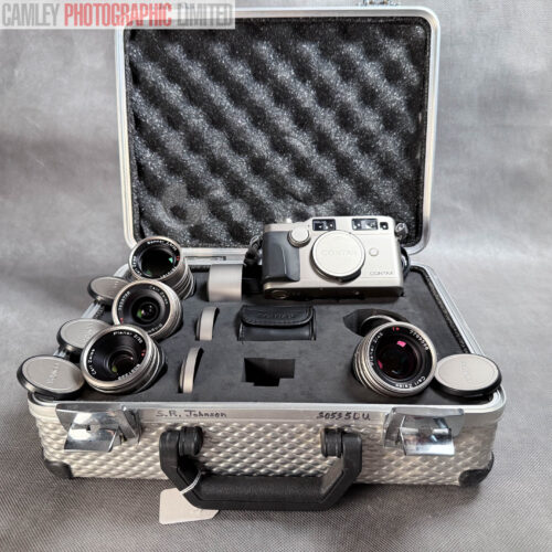 Contax G2 Outfit Silver 90mm 28mm 35mm 45mm T* Lenses. Graded: LN- [#20172]