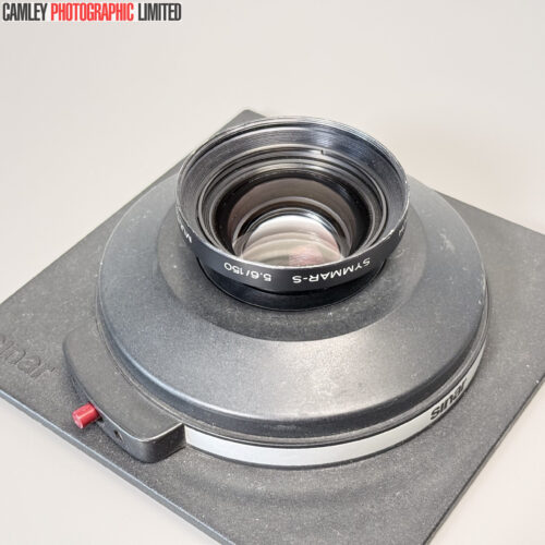 Schneider Symmar-S f5.6 150mm Lens in Sinar DBM Board. Graded: EXC [#20193]