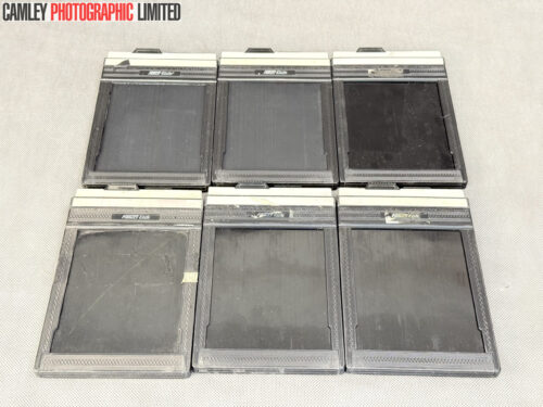 Set of SIX Fidlelity Elite 4x5 Cut Film Holders. Graded: EXC+ [#20166]