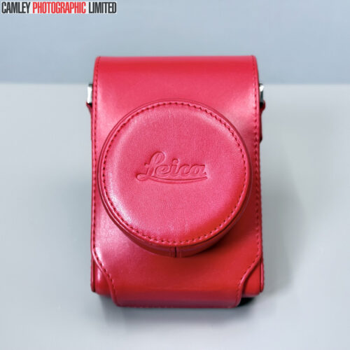 Leica Red Leather Case for D-Lux 7 with Strap (19554). Graded: LN- [#20228]