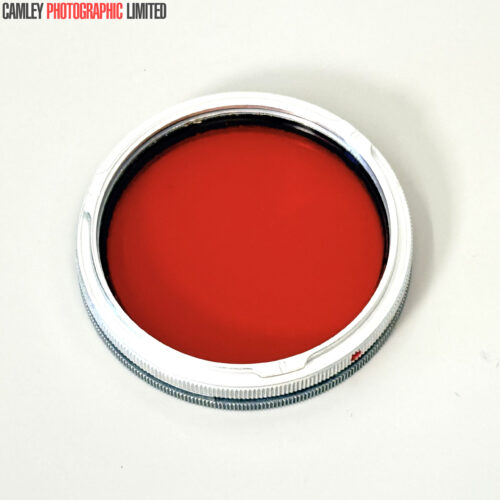 Unbranded Red RIII Bayonet Filter for Rolleiflex TLR. Graded: EXC+ [#20232]