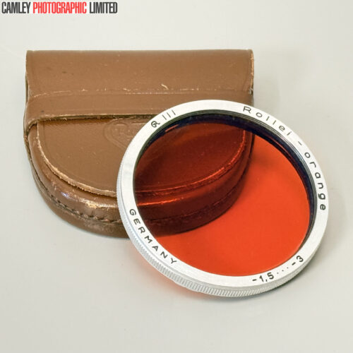 Rollei RIII Orange Filter and Case -1.5 -3. Graded: EXC [#20234]