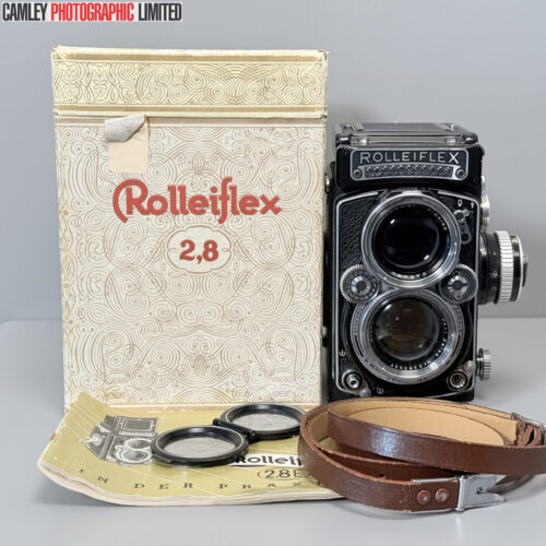 Rollei 2.8E Rolleiflex Twin Lens Reflex Camera w/ Original Box. Graded: EXC+ [#20230]