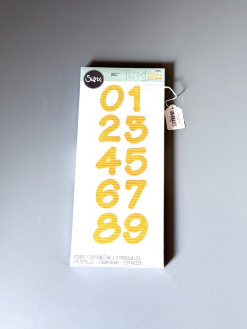 Sizzix Bigz x2 Dies Lollipop shadow numbers Ellison - Sizzix #659823 [21190]