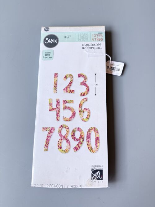 Sizzix Bigz Fresh Blossoms Numbers Stephanie Ackerman Ellison - Sizzix #661653 [21176]