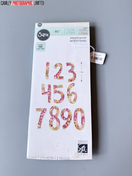 Sizzix Bigz Fresh Blossoms Numbers Stephanie Ackerman Ellison - Sizzix #661653 [21176]