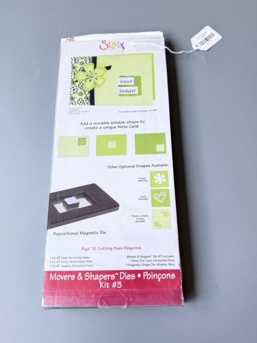 Sizzix Bigz XL Movers and Shapers Kit #3 card horizontal note Ellison - Sizzix #654782 [21181]