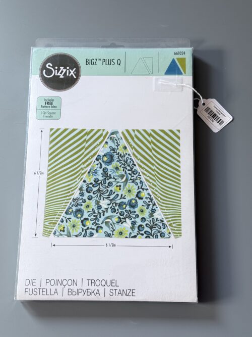 Sizzix Bigz Pro Plus Q Ellison 10in Square Friendly Triangles, Isosceles + right 6 1/2'' - Sizzix #661024 [20192]