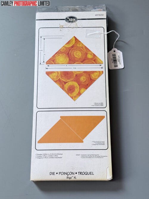 Sizzix Bigz Pro XL Ellison Triangles 4 5/8in H 1/2in W unfinished 11.75cm x 21.59cm - Sizzix #657639 [20196]