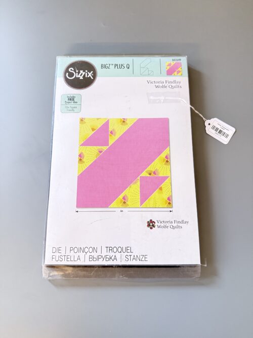 Sizzix Bigz Pro Plus Q Ellison Victoria Findlay Wolfe Quilts signature block 6in assembled - Sizzix #661649 [20219]
