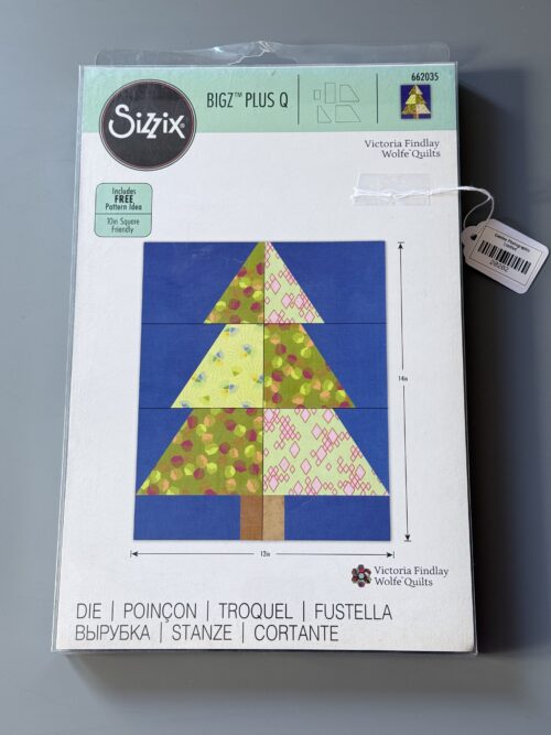 Sizzix Bigz Plus Q Ellison Victoria Findlay Wolfe Quilts Totally Trees 6 1/4in x 4 1/2in -2 1/2in 6.35cm x 3.81cm - Sizzix #662035 [20202]