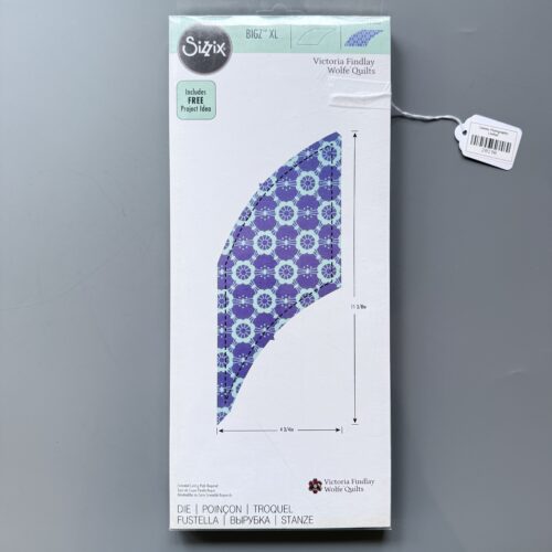 Sizzix Bigz Pro XL Ellison Victoria Findlay Wolfe Quilts curved braid 7 5/8in x 3 1/2in - Sizzix #661642 [20190]