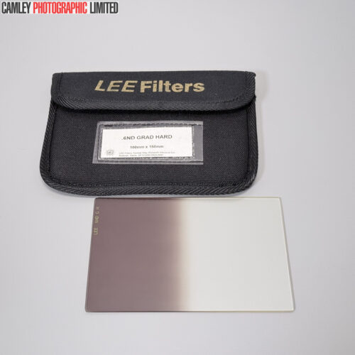 LEE Filters 100x150mm 0.6ND Hard Grad Filter & Pouch. Condition: EXC+ [#25021]