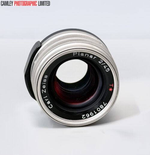 Contax G Carl Zeiss Planar T* f2 45mm Champagne Lens. Condition: EXC- [#25008]