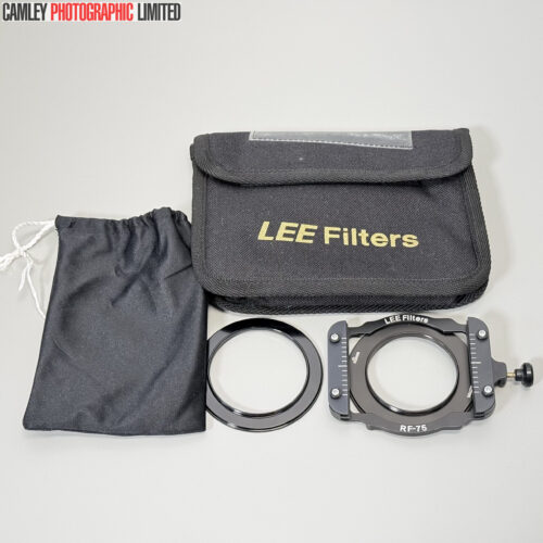 LEE Filters RF75 Holder w/ 58mm & 52mm Rings & Case. Condition: EXC+ [#25018]