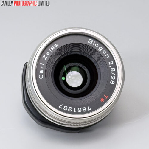 Contax G Carl Zeiss Biogon T* f2.8 28mm Champagne Lens. Condition: EXC+ [#25007]
