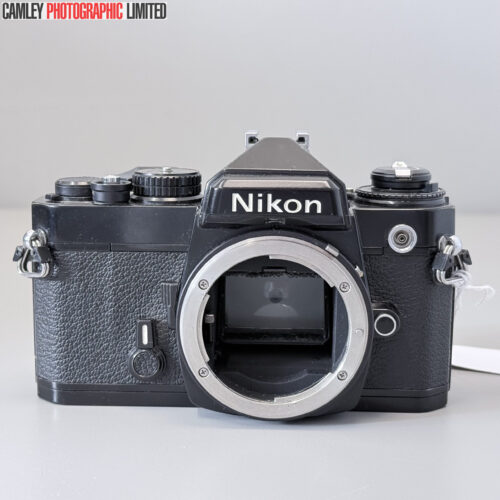 Nikon FE 35mm SLR Film Camera Body in Black. Condition: EXC [#25056]