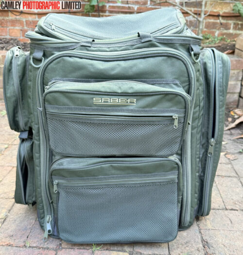 Saber Carp Fishing Rucksack Camera Bag. 60 x 60 x 26cm. Condition: EXC+ [#25051]