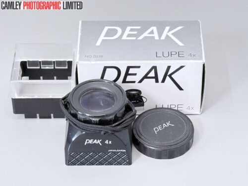 Peak Lupe 4x Loupe Magnifier, Case & Box (2038). Condition: EXC+ [#25045]