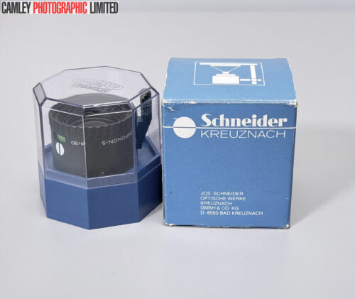 Schneider Componon-S f4 80mm Enlarger Lens, Boxed. Condition: EXC [#25062]