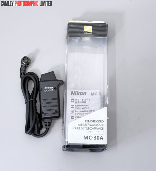 Nikon MC-30A Remote Release Cord for 10-Pin Body, Boxed. Condition: LN [#20108]