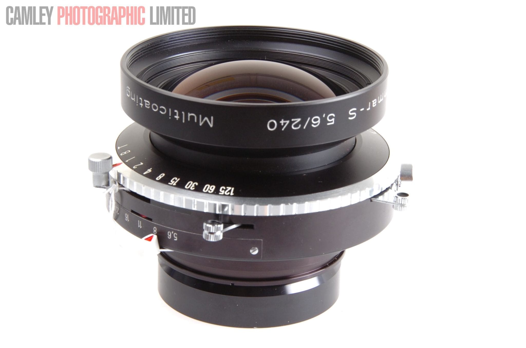 Schneider Symmar-S f5.6 240mm Lens for 8×10. Graded: LN- [#8748